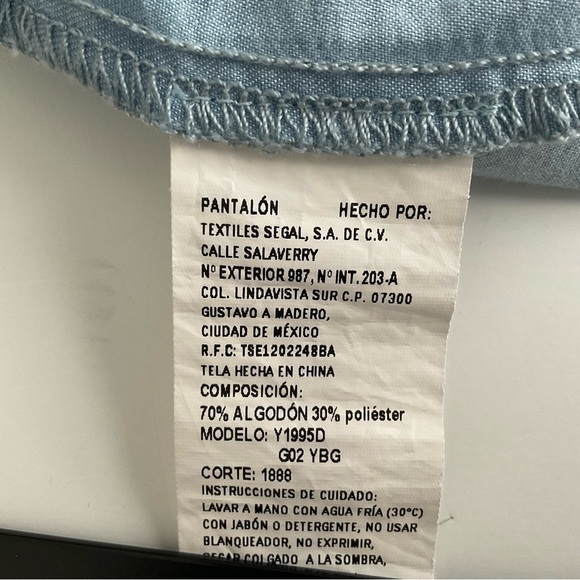 Biography Pants Sz L Blue Side Drape Slip Pockets Capris Boho Lagenlook Comfort - Picture 9 of 12